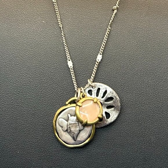 J. Jill 3-Charm Pendant Necklace.  Original Tag. - Picture 1 of 7